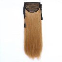 Wig Tie On Ponytail Banded Straight Hair Wig 6A