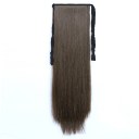 Wig Tie On Ponytail Banded Straight Hair Wig 8A