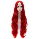 H764482L1 Japan Cosplay Wig Middle Part Big Curly COS Wig Reddish Brown