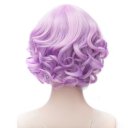 H764468 Japanese Anime Cosplay COS Wig Short Curly Light Purple with Dark Purple