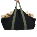 Collapsible Dust-Proof Firewood Log Carrier Wood Bag With Soft Handles 4 Colors