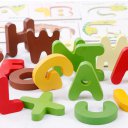 Multicolor Educational Play Cute Funny Animal Letters Jigsaw Puzzle Combination