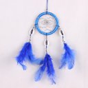 Royal Blue Single Ring Dream Catcher with ABS Rings Feathers for Craft Gift