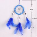 Royal Blue Single Ring Dream Catcher with ABS Rings Feathers for Craft Gift