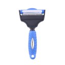 Double Sided Pet Comb Grooming Brush Stainless Steel Pet Safe Blades for Dog Cat