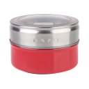 6pcs/set Magnetic Stainless Steel Spice Storage rack/Seasoning Jars Containers