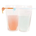 Hand-held Translucent frosted Reclosable Zipper Heat-proof Plastic Pouches Bag