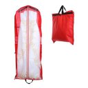 Folding Red Dustproof Cover Wedding Formal Gown Garment Storage Bag Protector