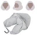 Sleeping Quality Memory Foam Neck Pillow with Hoodie Comfortable U Shaped Pillow