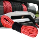 50' X 1/4" RED Synthetic Winch Wire Cable Rope Safe for SUV ATV UVT Pickup Truck
