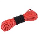 50' X 1/4" RED Synthetic Winch Wire Cable Rope Safe for SUV ATV UVT Pickup Truck