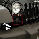 Amber Front LED Turn Signal Light Jeep Eyebrow Indicator Lights Bulb Smoke Lens