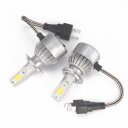 H7 LED Highlighting Ultra Bright C6 Fog Lamps COB Light Great Cooling for Car
