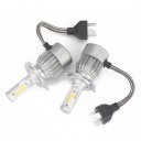 H4 LED Highlighting Ultra Bright C6 Fog Lamps COB Light Great Cooling for Car