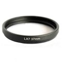 37mm Lens Filter Adapter Ring for Panasonic Lumix DMC LX7 DMW-FA1 Black ATLX7BK