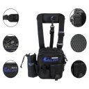 Multi-Function Fishing Bag Waist Bag Leg Bag Waterproof Fishing Gear Bag Black