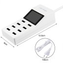 Home Use Smart Patch Board Power Strip Eight Outlets White