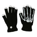 Skull Pattern LED Lighting Gloves Riding Gloves Halloween Gift for Party 1 Pair
