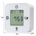 Multifunction 4 in 1 Clock Alarm Clock Thermometer 1203A White