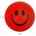 Stress Relief Therapy Squeeze Ball PU Balls Emoji Hand Wrist Finger Exercise 1pcs/pack Smiley Face R