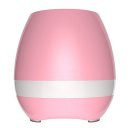 Flowerpot Bluetooth Speaker Night Light Touch Control Wireless Speaker Pink