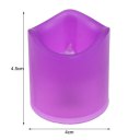 Simulate Flameless LED Candle Party Decoration Purple