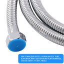 Shower Hose Ultra-Long Stainless Steel Hose for Showering Head 1/2-Inch Iron Pipe 1.5 Meters