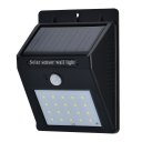 Outdoor Solar PIR Motion Sensor Wall Light 20LED