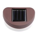 Outdoor Solar Sensor Light for Garden 2 LED Brown