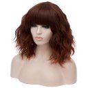 Short Curly Hair Wigs SW2101F18 Straight Dark orange