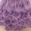 Long Curly Hair Wigs D478 LW1298 Black purple