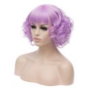 Short Curly Hair Wigs A643 SW1177B Purple