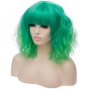 Short Curly Hair Wigs SW2101F6 Straight green