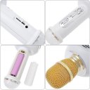 Wireless Karaoke Microphone Handheld Singing Machine M8 White