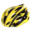 Outdoor Goods Protective Helmet Safety Helmet Unibody Cycling Helmet H015 Yellow with Black