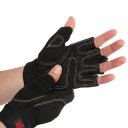 RNC Professional Training Half Finger Gloves Sports Gloves Anti Slip Ventilate Gloves S