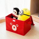 Children Kids Cartoon Bear Polka Dots Portable Foldable Storage Box Large Size