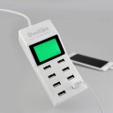 Doolike DL-CH15 Surge Protector 8 USB Ports Smart Power Strip With LCD Screen White