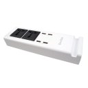 Doolike DL-CDA8 Surge Protector 4 USB Ports 2 AC Ports Power Strip Phone Holder White