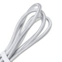 XZX Magnetic Braided USB Charging Cable Data Cable For Android Micro USB Silver 1m