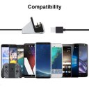 Charge+Sync Dock for Android Devices Reversible Micro USB Port Phone Holder Silver