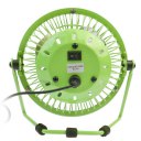 Lileng 815 Desktop Fan USB Power Supply 360 Rotating 2 Speeds Mini Portable Fan Green