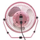 Lileng 819 Desktop Fan USB Power Supply 360 Rotating 2 Speeds Mini Portable Fan Pink