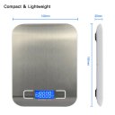 Digital Kitchen Scale Multifunction Food Scale 11lb/5kg Stainless Steel NS-K15 Gold