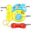 Children Early Education Toy Mushroom Appearance Telephone Toy Cartoon Music Telephone