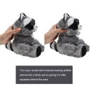 Plush Doll Adorable Plush Pets Stuffed Raccoon that Turns Feisty with a Squeeze