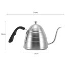 Pour Over Coffee Kettle 304 Stainless Steel Narrow Spout 900ml CF0066 Grind Surface