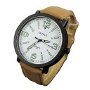 student waterproof Luminous 319 White with brown strap