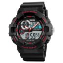 Sports Watch Waterproof Electronic Watch Multifunctional Men's Watch 1312 Green