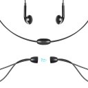 In-ear Wireless Bluetooth Sports Earphone Stereo Sports Headset Black (Silver Edge)